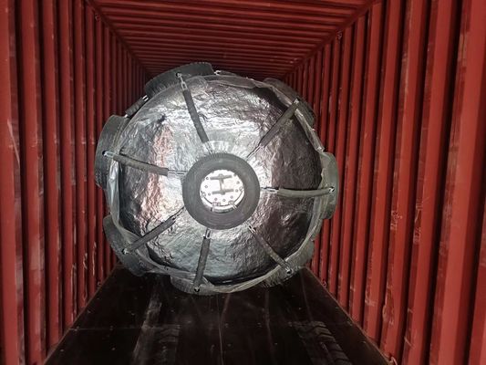 품질 체인 타이어 네트 19 밀리미터 폴리우레아 두께와 70 kg/M3 밀도 발포제 채워진 펜더 공장