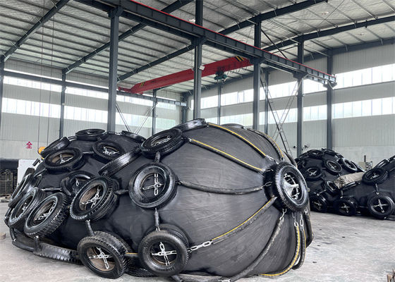 품질 해상선 요코하마 타입 네트 타입 공기 고무 펜더 ISO 17357 표준 공장