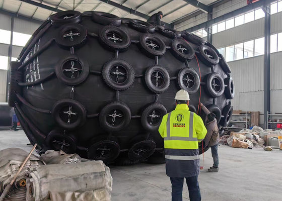 품질 기압 해상 펠더 요코하마 연쇄망이 있는 천연 고무 펠더 공장