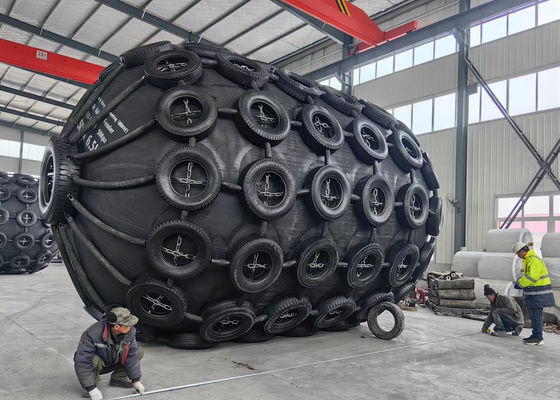 품질 ISO17357-2014 표준 요코하마형 기압형 떠 있는 고무 펜더 공장