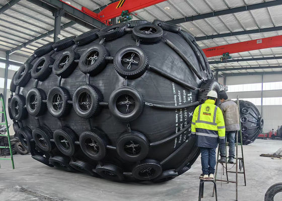 품질 기압 해상 펠더 요코하마 연쇄망이 있는 천연 고무 펠더 공장