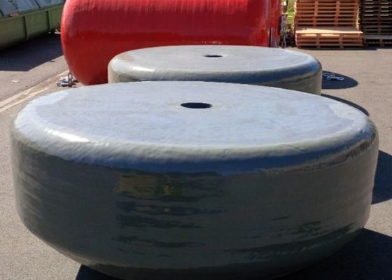 품질 EVA 고착폴리에틸렌 주문을 받아서 만들어진 색깔을 가진 원통 모양 바다 계류기구 부표 공장