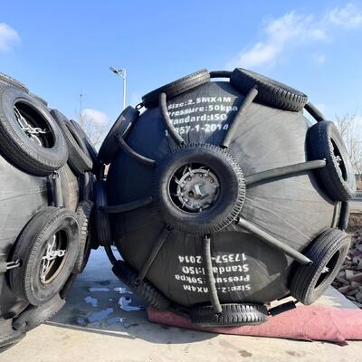품질 4.8x12m 50kpa / 80kpa Pneumatic Fenders For Ships 공장