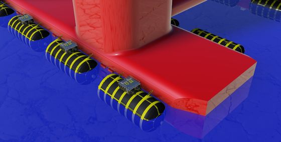 품질 저압 선박 발사 에어백 팽창식 바다 고무 에어백 공장