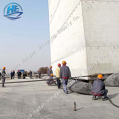 품질 D15 * L20m 해양 고무 에어백 보트 선박 고무 에어백 공장