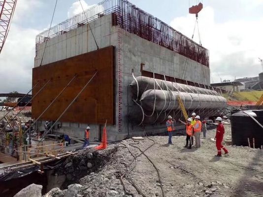 품질 D15*L20m 0.20Mpa 선박 발사 해양 에어백 최적화 레이아웃 공장