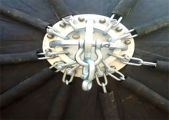 품질 2.5*4m 타이어 체인 유형 50kpa 요코하마 유형 공압 구조망 마린 공장