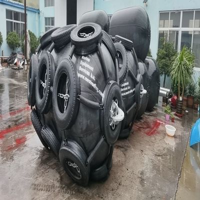 품질 50kpa 요코하마 공압 구조망 선박 충돌 방지 압축 공기를 넣은 고무 구조망 공장