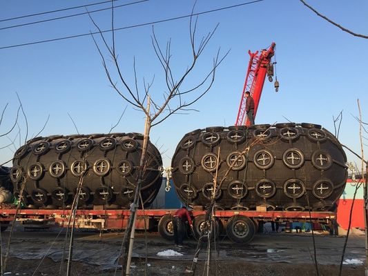 품질 50kpa 2.0D*3.5L 해양 요코하마 공압 구조망 천연 고무 공장